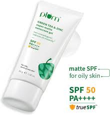 Plum Goodness Green Tea & Zinc Super-Matte Sunscreen Gel SPF 50 PA++++