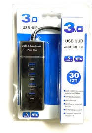LED INDICATION 4 PORTS 30 cm USB HUB 3.0 SUPER SPEED 5-GBPS