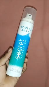 Secret Temptation Te Amo Aqua Perfume Body Spray for women.