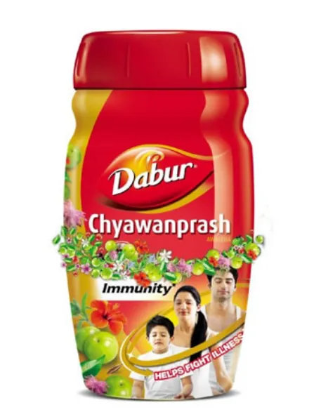 Dabur Chyawanprash, a traditional Ayurvedic herbal tonic.