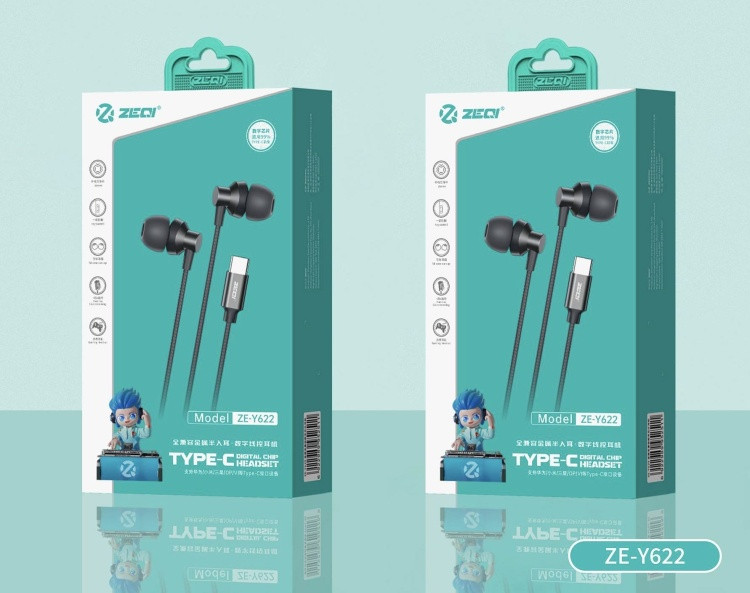 ZE-Y622 Type-C Wired In-Ear Headset.