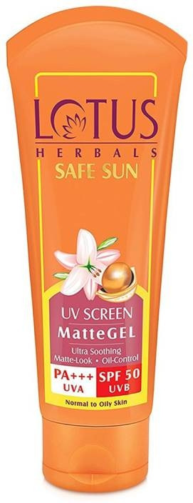 Lotus Herbals Safe Sun UV Screen MatteGEL Sunscreen SPF 50 PA+++