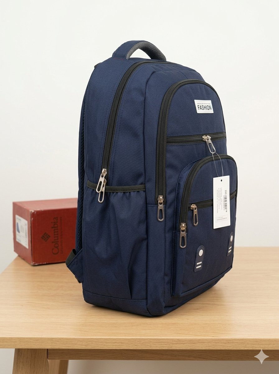Multi-Pocket Casual School Backpack.