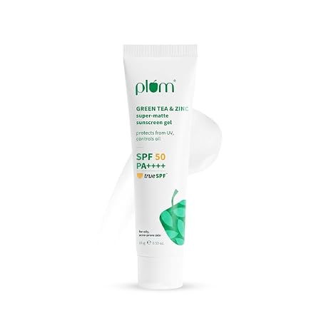 Plum Goodness Green Tea & Zinc Super-Matte Sunscreen Gel SPF 50 PA++++
