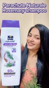 Parachute Naturale Anti Hair Fall Shampoo enriched with rosemary and coconut milk.