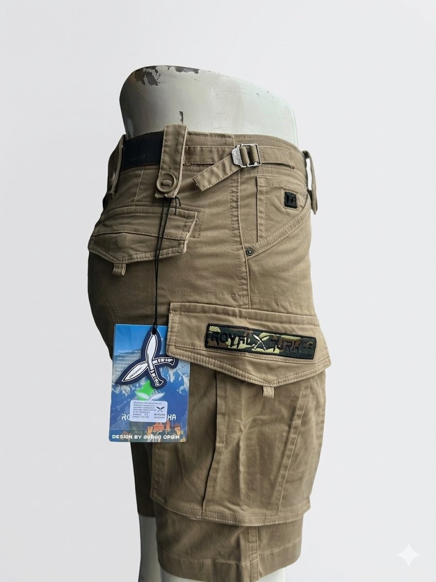 ROYAL GURKHA CARGO SHORTS KHK 644