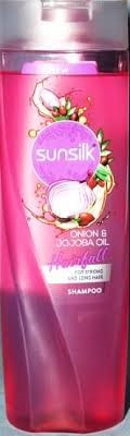 Sunsilk Hairfall Shampoo with Onion & Jojoba Oil in a