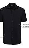 Here are black button-down and short-sleeve shirt alternatives from brands like U.S. Polo Assn. and Polo Ralph Lauren: