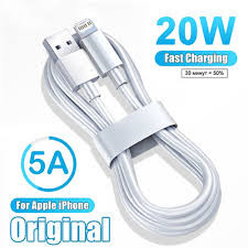 20W 5A USB to Lightning Fast Charging Cable for Apple iPhone