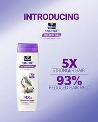 Parachute Naturale Anti Hair Fall Shampoo enriched with rosemary and coconut milk.