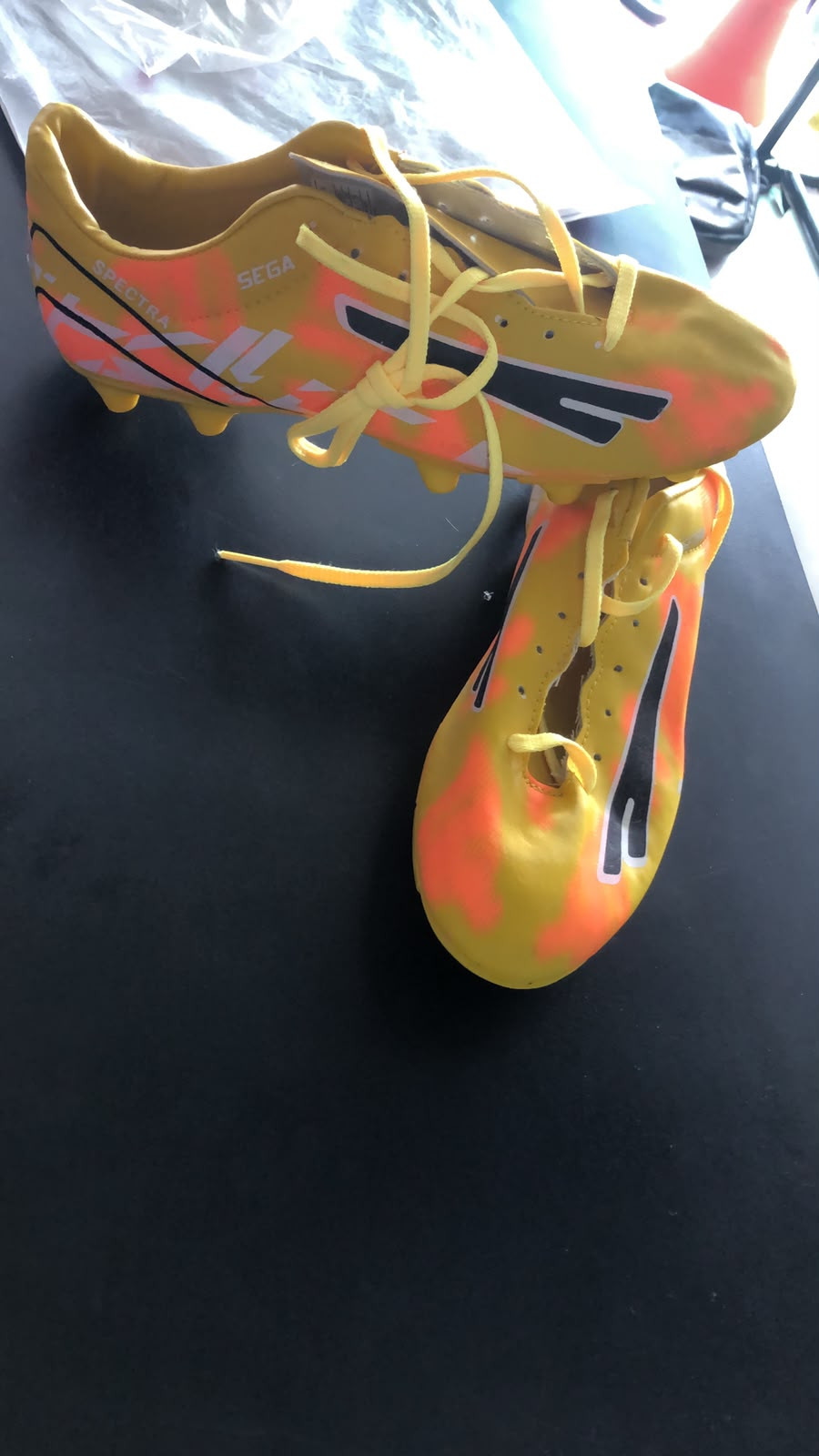 SEGA Impact Football Studs New-Spectra Shoe | Lace-Up Style Firm Ground Cleats Shoes |