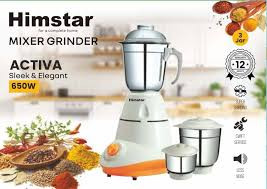 Himstar Mixer Grinder - 3 Jar 650 Watt