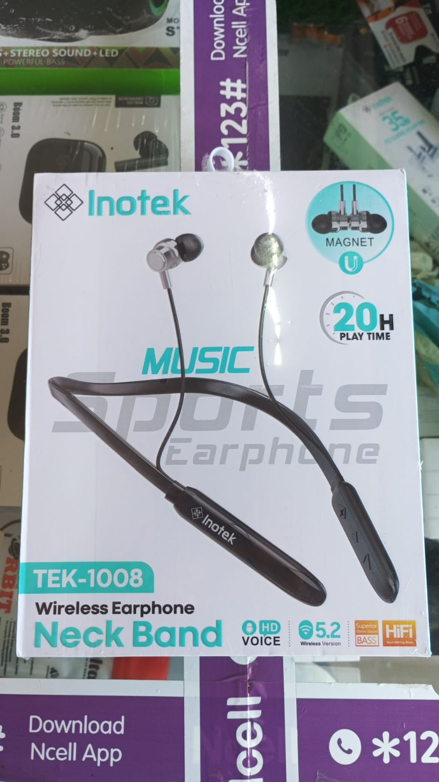 Wireless Earphone Neck Band.